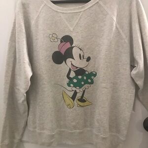 Abercrombie & Fitch Minnie Mouse MedIum Grey Sweatshirt Women